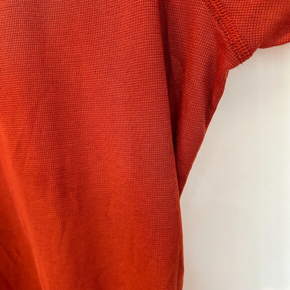 Patagonia Capilene Size L Large Short Sleeve T Shirt Men Orange Stretch - Picture 9 of 16